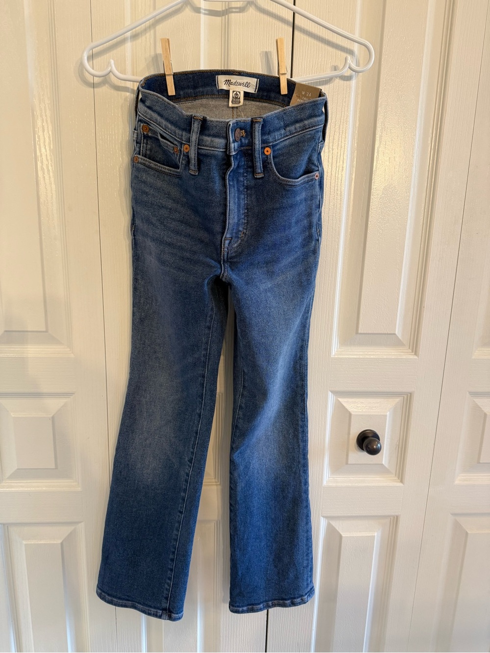 Madewell Women's Dark Blue Flare Jeans